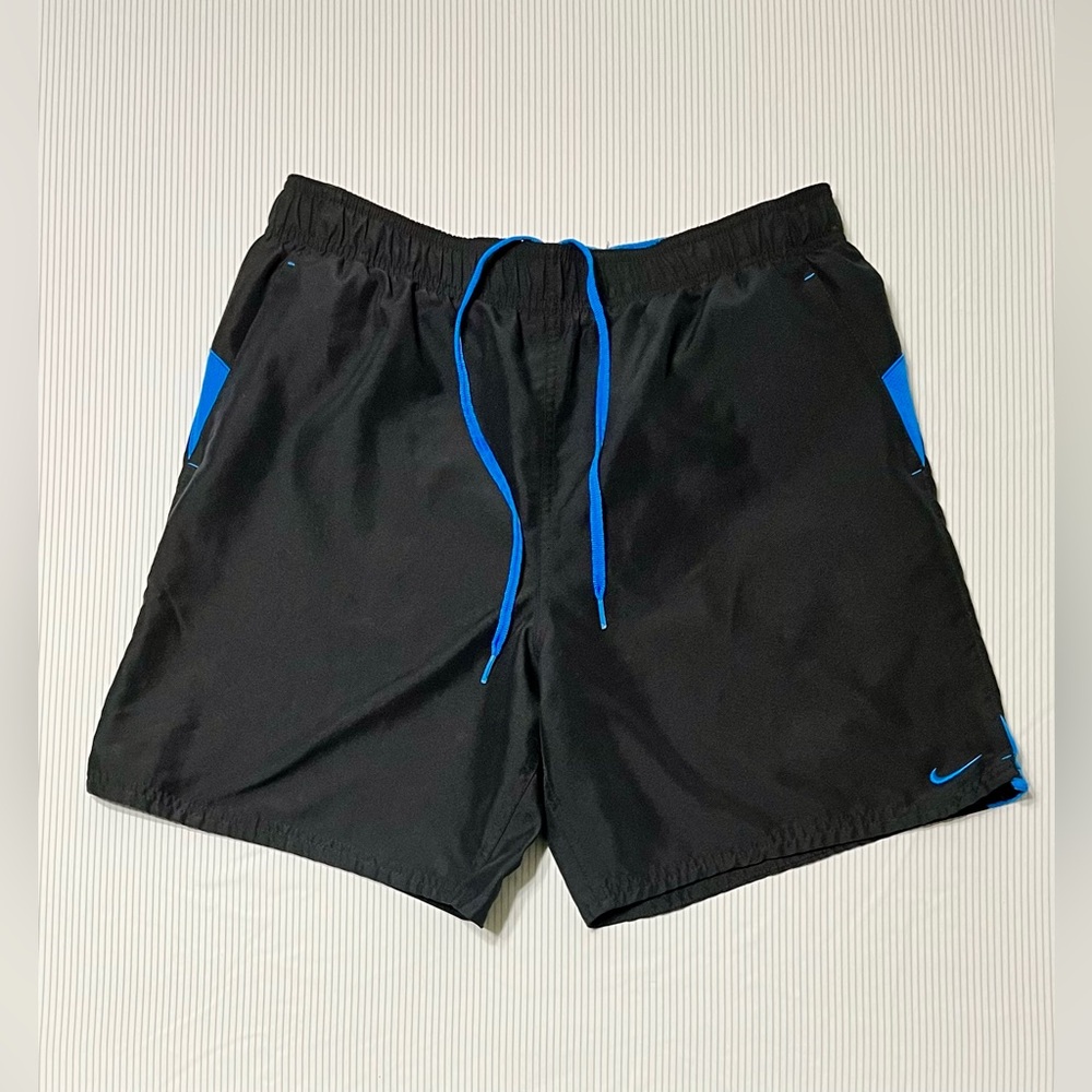 Nike Black‎ and Blue Swim Shorts Size Medium
